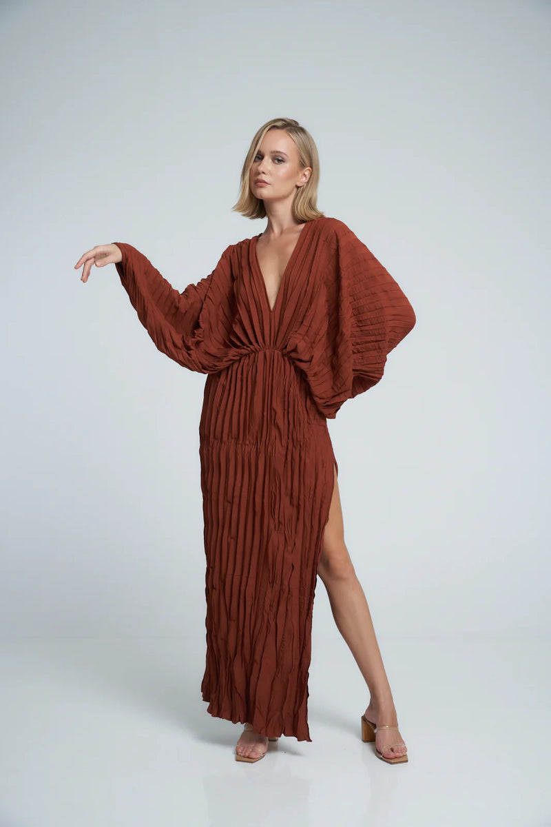 LIDEE - De Luxe Gown - Terracotta