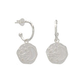 MURKANI - Connected - Night Sky Hoop Earrings | Silver