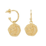 MURKANI -Connected - Night Sky Hoop Earrings | Gold
