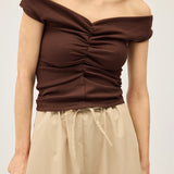 DOMINIQUE HEALY - Niveah Tee - Chocolate