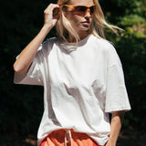 ARAMINTA JAMES - Santorini Oversized Tee - Warm White