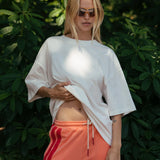 ARAMINTA JAMES - Santorini Oversized Tee - Warm White