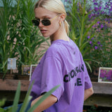 ARAMINTA JAMES - Croissants Bebe Tee - Washed Violet