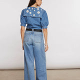 SEVENTY + MOCHI - Cassie Top - Malibu Embroidery