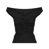 DOMINIQUE HEALY - Niveah Tee - Black Rib