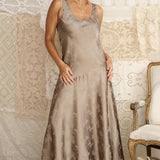SPELL - Dubois Bias Gown - Fossil