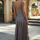 SPELL - Dubois Bias Gown - Fossil