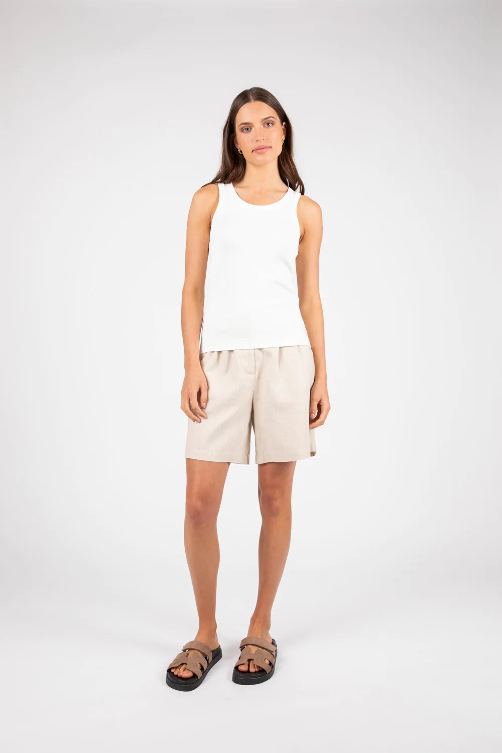 Marlow - Step Up Tank - White