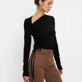 KIVARI - Annike Jersey Top - Black