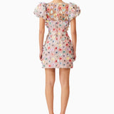 ELLIATT - Aviva Puff Sleeve Mini Dress - Pink