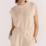 STAPLE THE LABEL - Hayden Wide Leg Pants - Beige