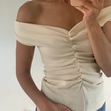 DOMINIQUE HEALY - Niveah Tee - Vanilla Rib