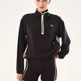 P.E NATION - Echo Quarter Zip - Black Bean