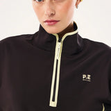P.E NATION - Echo Quarter Zip - Black Bean