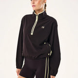 P.E NATION - Echo Quarter Zip - Black Bean