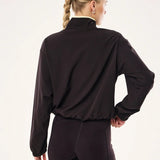 P.E NATION - Echo Quarter Zip - Black Bean