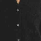 WORLD OF NOMADS - Frankie Crew Neck Cardigan - Black