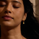 SATYA - New Chapter Lotus Huggie Earrings | Gold
