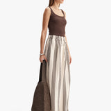 ELKA COLLECTIVE - Milo Stripe Pant - Chocolate Stripe