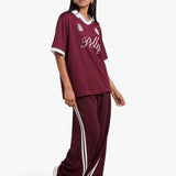 ENA PELLY - Valentina Stripe Pant - Cherry Cola