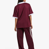 ENA PELLY - Valentina Stripe Pant - Cherry Cola