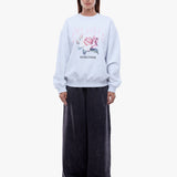 ENA PELLY - Ena Pelly Rose Sweatshirt - White Marle