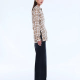 ENA PELLY - Bobby Check Shirt - Brown Check