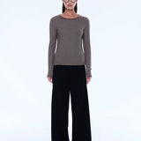 ENA PELLY - Piper Long Sleeve Stripe Top - Sand Stripe