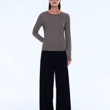 ENA PELLY - Piper Long Sleeve Stripe Top - Sand Stripe