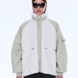 ENA PELLY - Alice Faux Fur Jacket - Bone