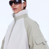 ENA PELLY - Alice Faux Fur Jacket - Bone