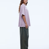 ENA PELLY - Chloe Oversized Tee - Vintage Rose