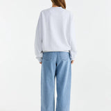 ENA PELLY - Collegiate Sweatshirt - White Marle / Red