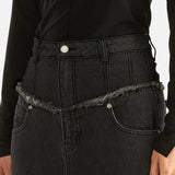 ENA PELLY - Rylie Two Tone Denim Maxi Skirt