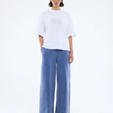 ENA PELLY - Rhinestone Logo Tee - White