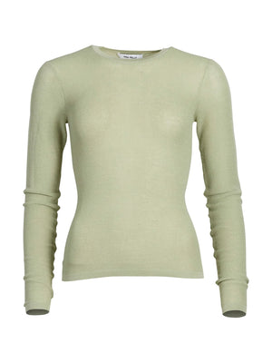 Ena Pelly - Willow Sheer Knit Top - Sage
