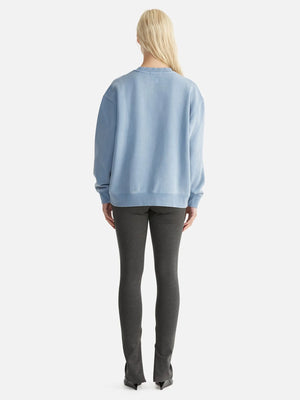 ENA PELLY - Lilly Oversized Sweater College - Sky Washed