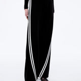 ENA PELLY - Valentina Stripe Pant - Black / Off White