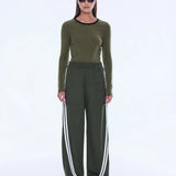 ENA PELLY - Valentina Stripe Pant - Olive