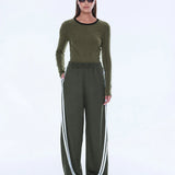 ENA PELLY - Valentina Stripe Pant - Olive
