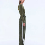 ENA PELLY - Valentina Stripe Pant - Olive