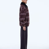 ENA PELLY - Winnie Qtr Zip - Burgundy Check