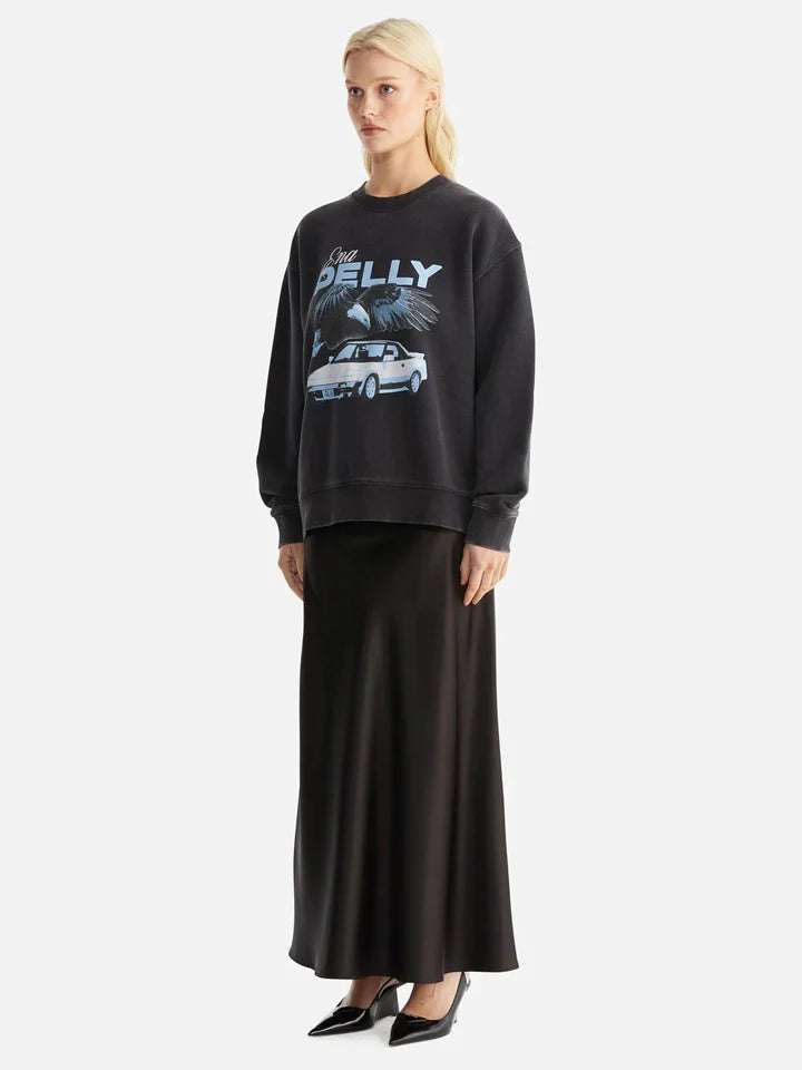 ENA PELLY - Lola Oversized Sweater Drift - Vintage Black