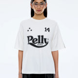 ENA PELLY - Racing Pelly Swoop Tee - Vintage White