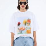 ENA PELLY - Blurred Daisy Frame - White