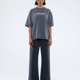 ENA PELLY - Pelly Spray Heart Tee - Washed Grey
