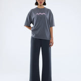 ENA PELLY - Pelly Spray Heart Tee - Washed Grey