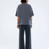 ENA PELLY - Pelly Spray Heart Tee - Washed Grey