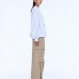 ENA PELLY - Mila Oversized Sweater - White Marle