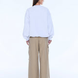 ENA PELLY - Mila Oversized Sweater - White Marle